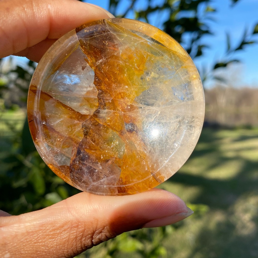 Golden Healer Quartz Mini Trinket Dish